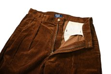 画像5: 90-00s Used Polo Ralph Lauren Corduroy Pants Brown made in USA ラルフローレン (5)