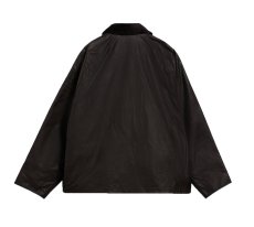 画像2: Barbour Transport Waxed Jacket Black バブアー (2)