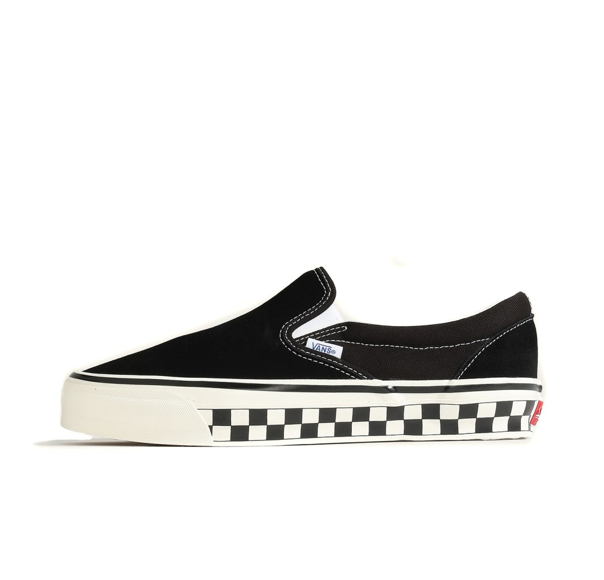 画像1: VANS PREMIUM LX Classic Slip-On 98 Chckrbrd Sidewall Black/Marshmallow バンズ　 (1)