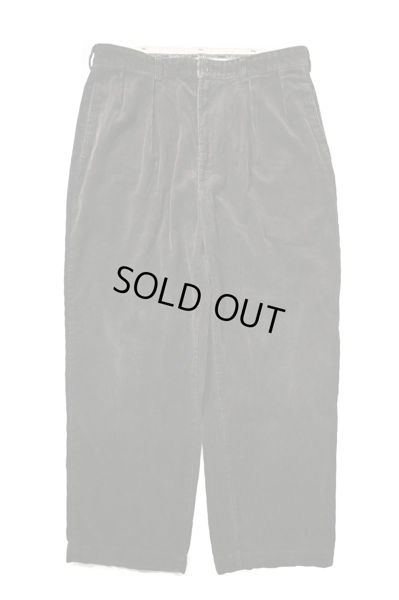 画像1: 90-00s Used Polo Ralph Lauren Corduroy Andrew Pants Charcoal ラルフローレン (1)