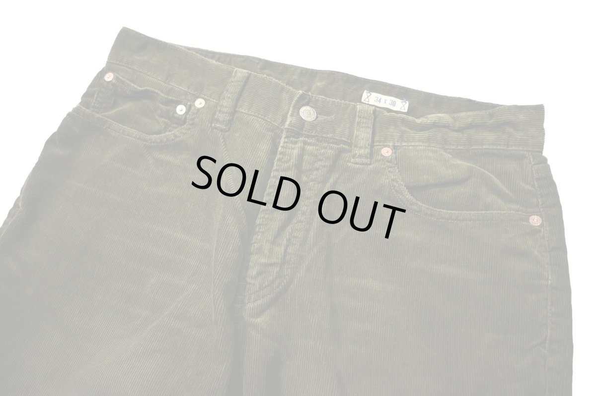 画像2: 90-00s Used Polo Ralph Lauren Corduroy Pants Boot Cut Olive ラルフローレン (2)