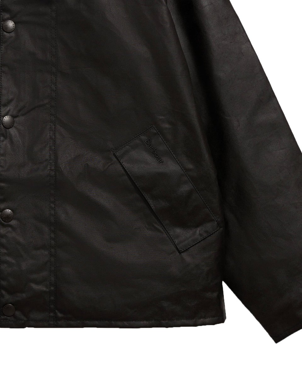 画像4: Barbour Transport Waxed Jacket Black バブアー (4)