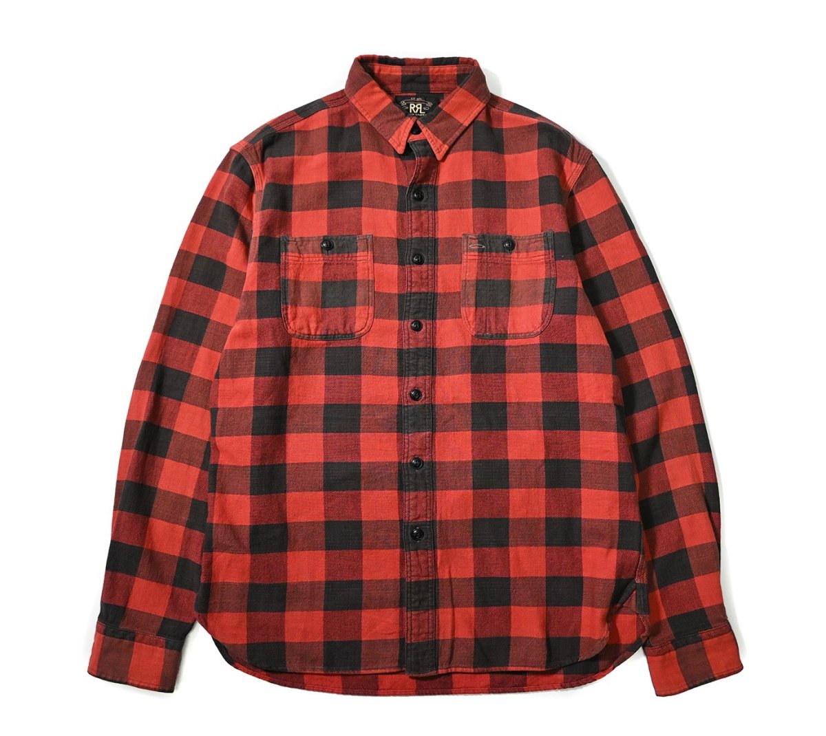 画像1: Used RRL Ralph Lauren Flannel Shirt (1)