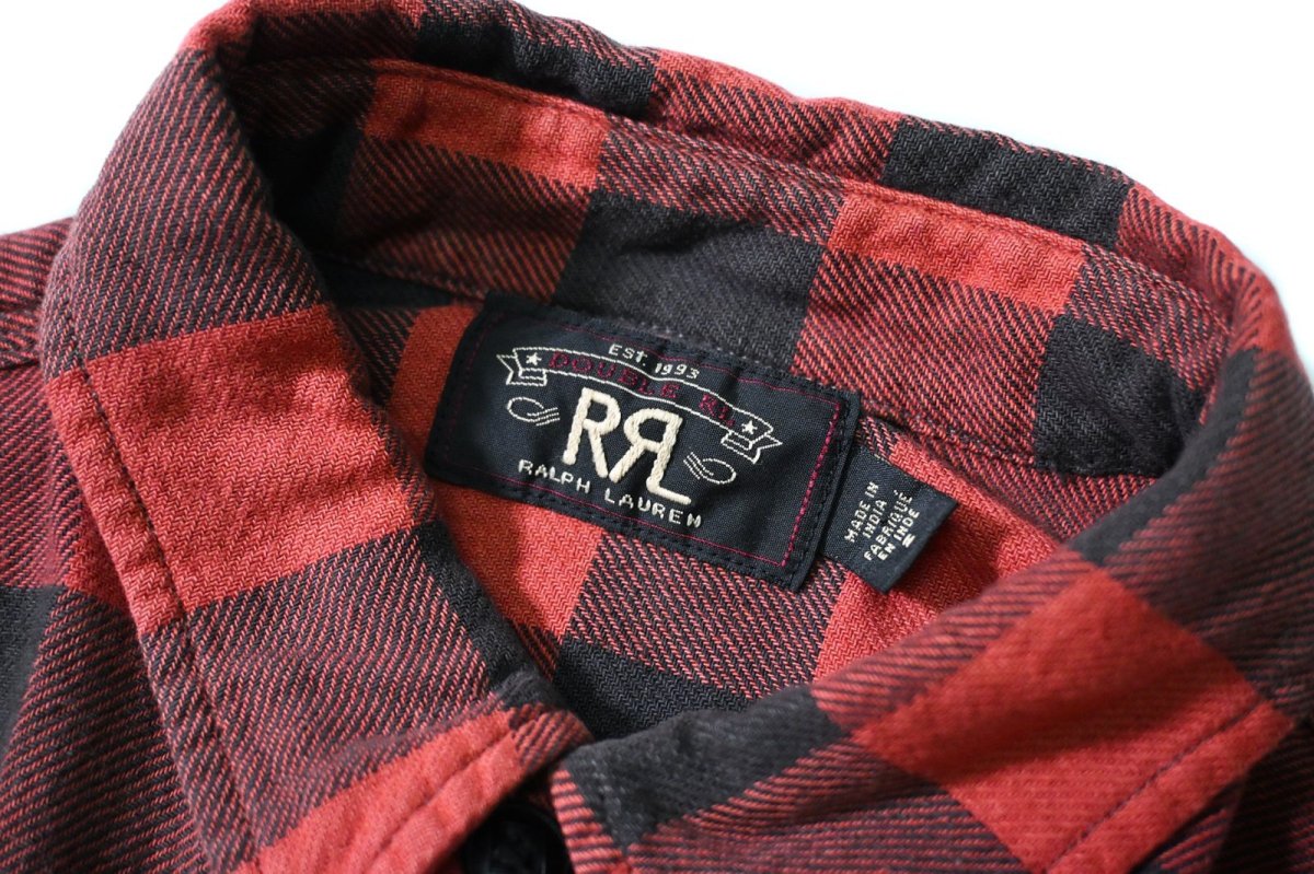 画像4: Used RRL Ralph Lauren Flannel Shirt (4)