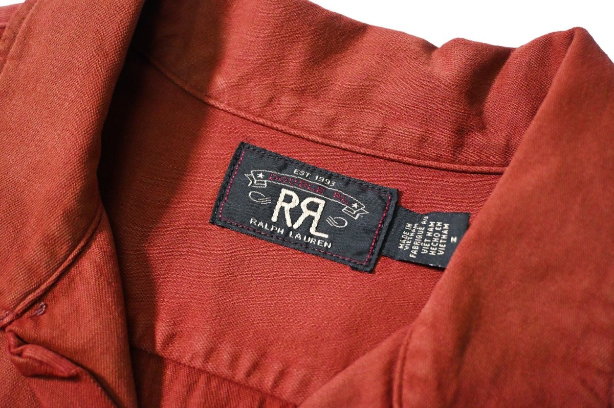 画像4: Used RRL Ralph Lauren Open Collar Shirt (4)