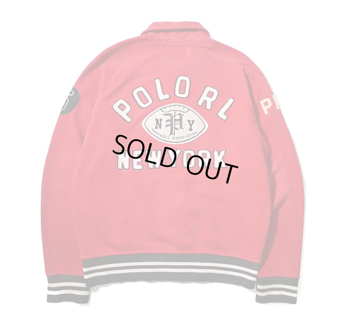 画像2: Used Polo Ralph Lauren Sweat Varsity Jacket (2)