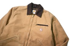 画像3: 09' Used Carhartt Blanket Lined Duck Detroit Jacket Camel (3)