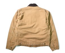 画像2: 09' Used Carhartt Blanket Lined Duck Detroit Jacket Camel (2)