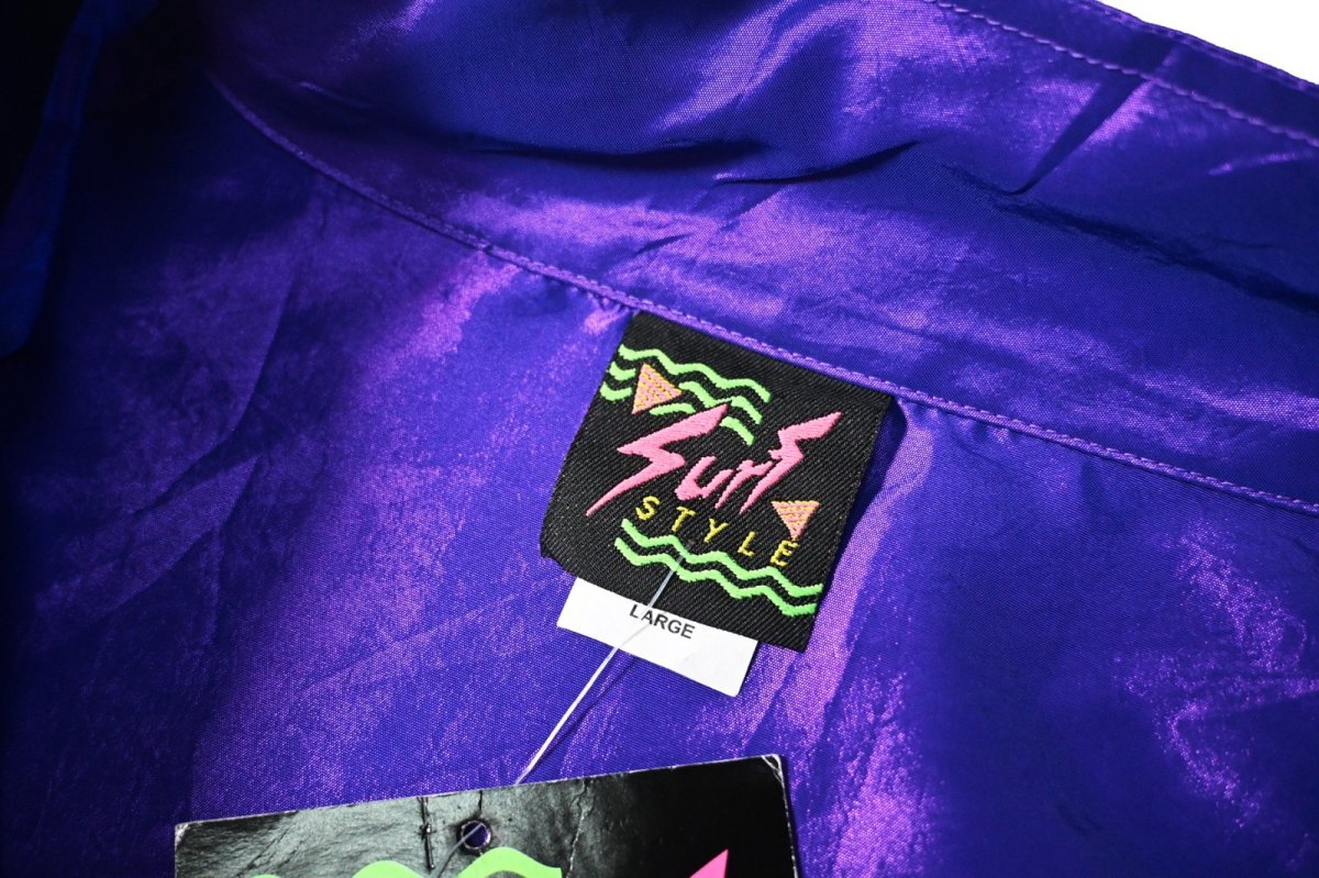 画像5: 90s Deadstock Surf Style Nylon Pullover (5)