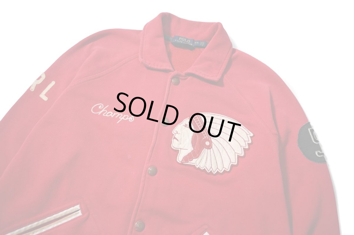 画像3: Used Polo Ralph Lauren Sweat Varsity Jacket (3)