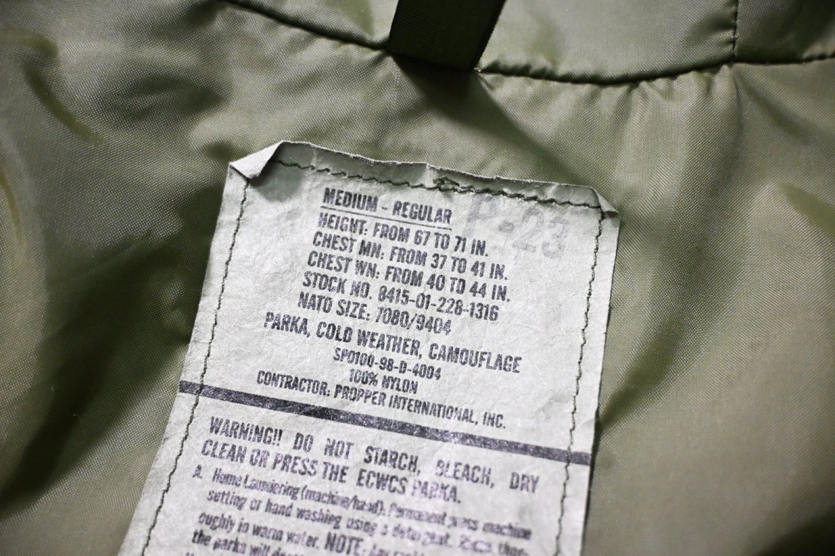 画像6: 98' Used Us Army ECWCS Gen1 GORE-TEX Parka Woodland Camo (6)