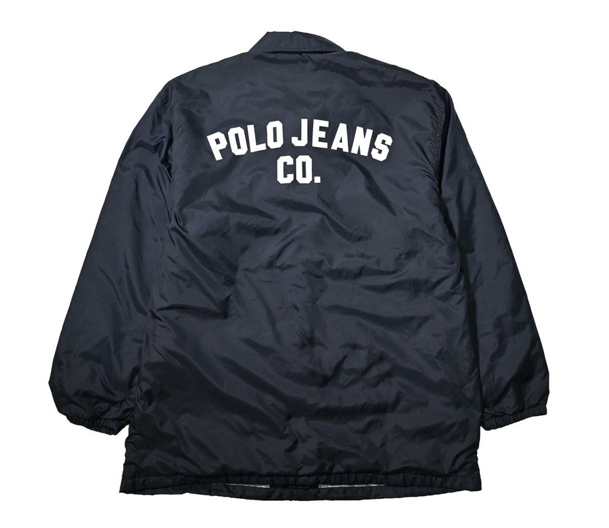 画像2: 90-00s Used Polo Jeans Co. Ralph Lauren Coach Jacket Dark Navy ラルフローレン (2)