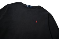 画像2: 90-00s Used Polo Ralph Lauren Sweat Shirt Black (2)