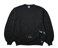 画像1: 90s Used Russell Athletic Blank Sweat Shirt Black made in USA (1)
