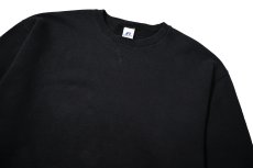 画像2: 90-00s Used Russell Athletic Blank Sweat Shirt Black (2)