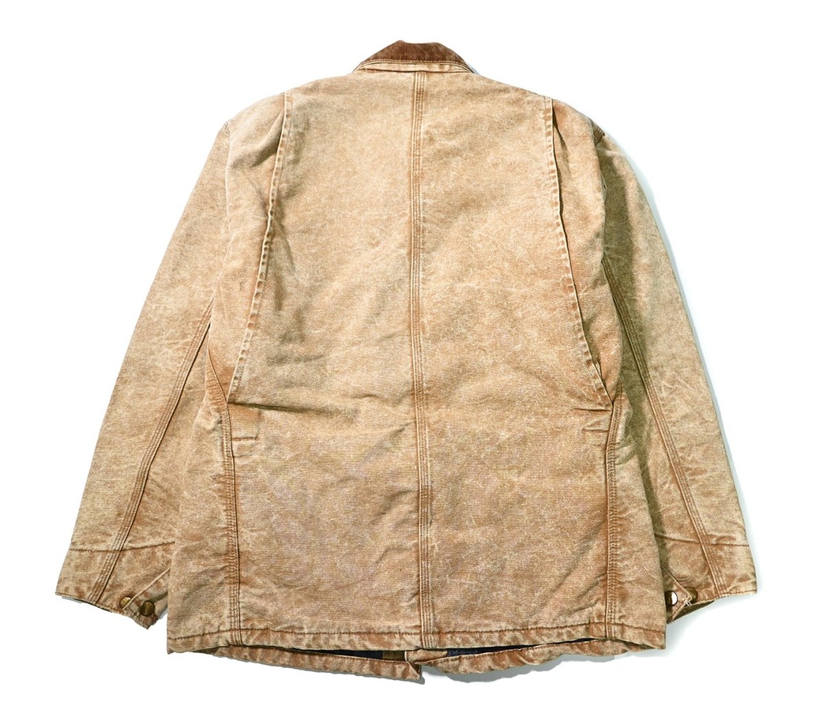 画像2: 80-90s Used Carhartt Blanket Lined Michigan Chore Coat Brown (2)