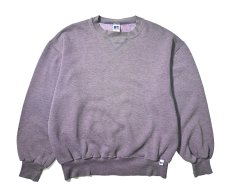画像1: 90-00s Used Russell Athletic Blank Sweat Shirt Purple (1)