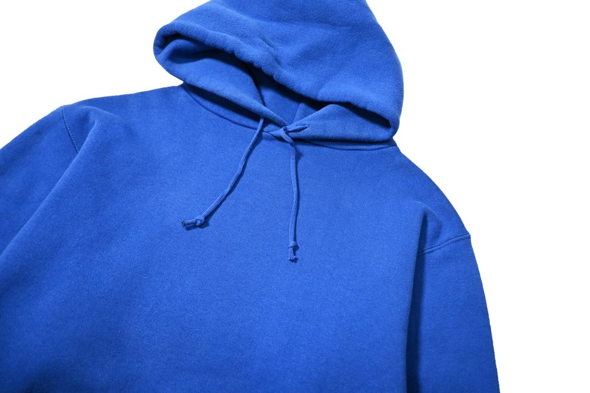画像2: 90s Used Russell Athletic Blank Sweat Hoodie Blue made in USA (2)