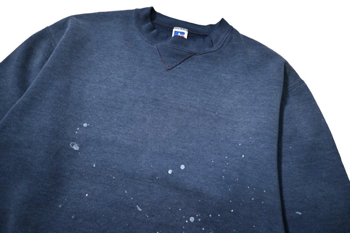 画像2: 90s Used Russell Athletic Blank Sweat Shirt Navy made in USA (2)