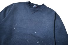 画像2: 90s Used Russell Athletic Blank Sweat Shirt Navy made in USA (2)
