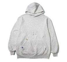 画像1: 90s Used Russell Athletic Blank Sweat Hoodie Ash made in USA (1)