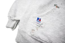 画像4: 90s Used Russell Athletic Blank Sweat Hoodie Ash made in USA (4)