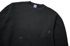 画像2: 90s Used Russell Athletic Blank Sweat Shirt Black made in USA (2)