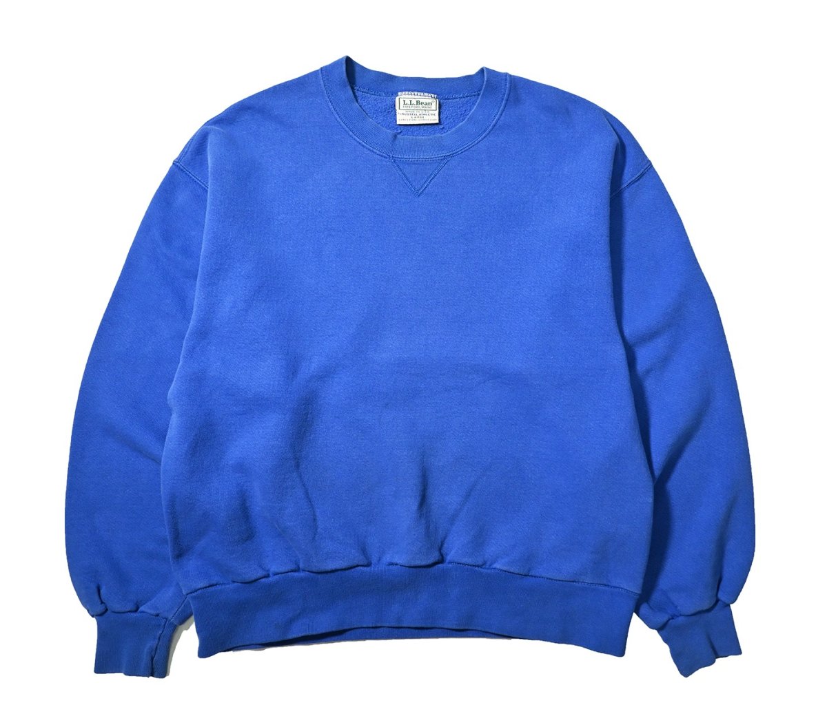 画像1: 80-90s Used L.L.Bean × Russell Athletic Blank Sweat Shirt Blue made in USA (1)
