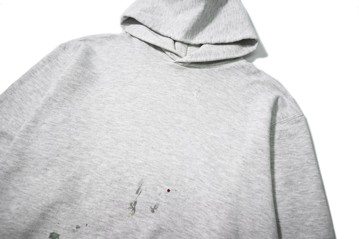 画像2: 90s Used Russell Athletic Blank Sweat Hoodie Ash made in USA (2)
