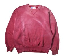 画像1: 90s Used Russell Athletic High Cotton Blank Sweat Shirt Burgundy made in USA (1)