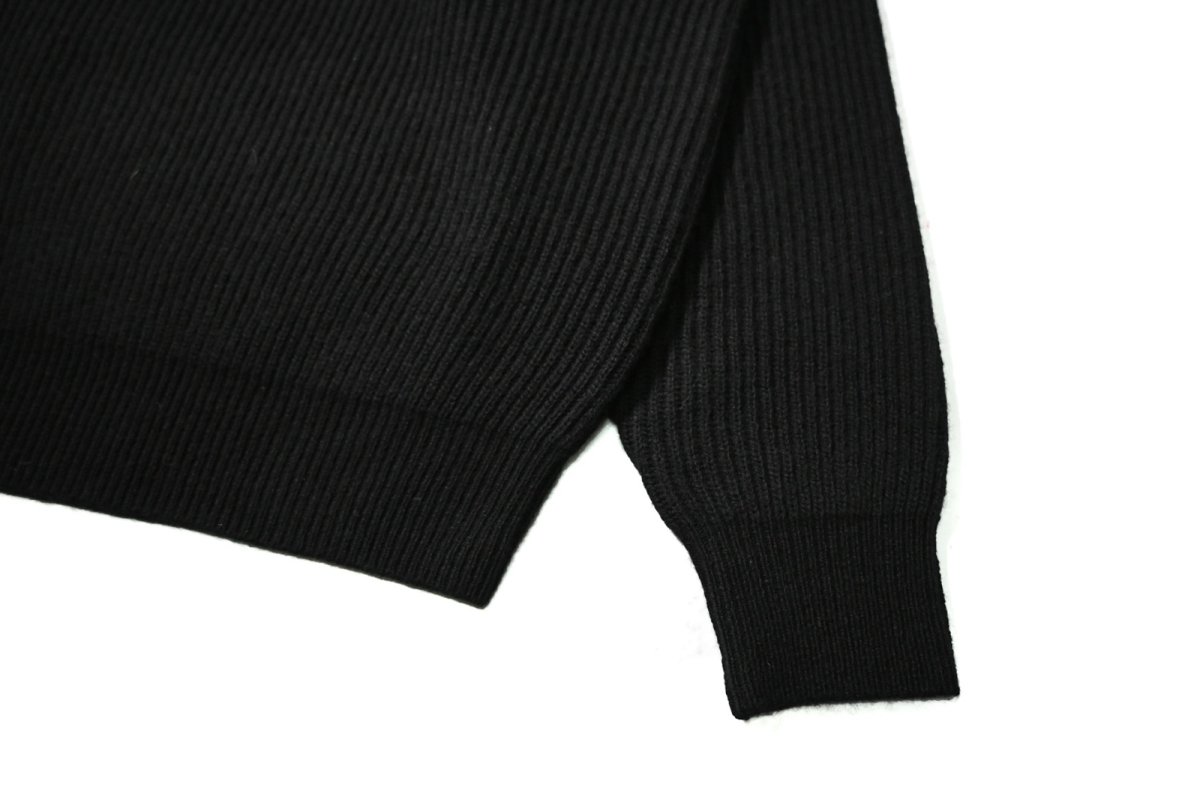 画像3: DAMAGE DONE Cashmere Knit Sweater Black (3)