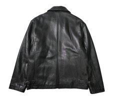 画像2: 90-00s Used Dockers Leather Jacket Black (2)
