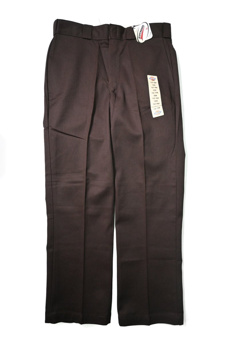 画像1: 00s Deadstock Dickies 874 Work Pants Dark Brown (1)