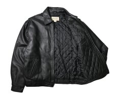 画像5: 90s Used St John's Bay Leather Jacket Black (5)