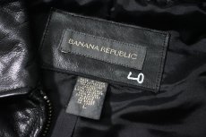 画像6: 90-00s Used Banana Republic Leather Jacket Black (6)