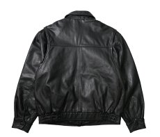 画像2: 90s Used St John's Bay Leather Jacket Black (2)
