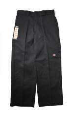 画像1: 00s Deadstock Dickies 85283BK Double Knee Work Pants Black (1)