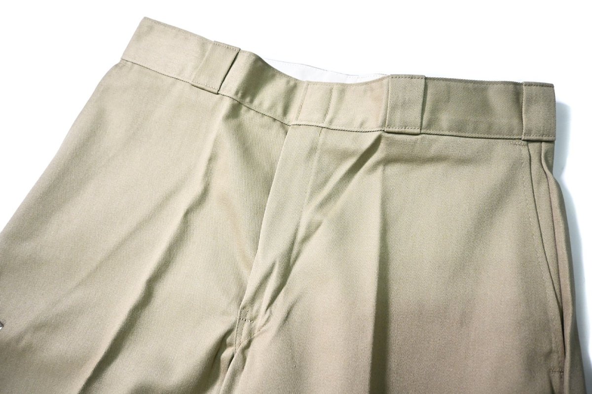 画像2: 90s Deadstock Dickies 85283KH Double Knee Work Pants Khaki made in USA (2)