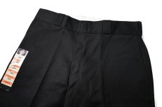 画像2: 00s Deadstock Dickies 85283BK Double Knee Work Pants Black (2)
