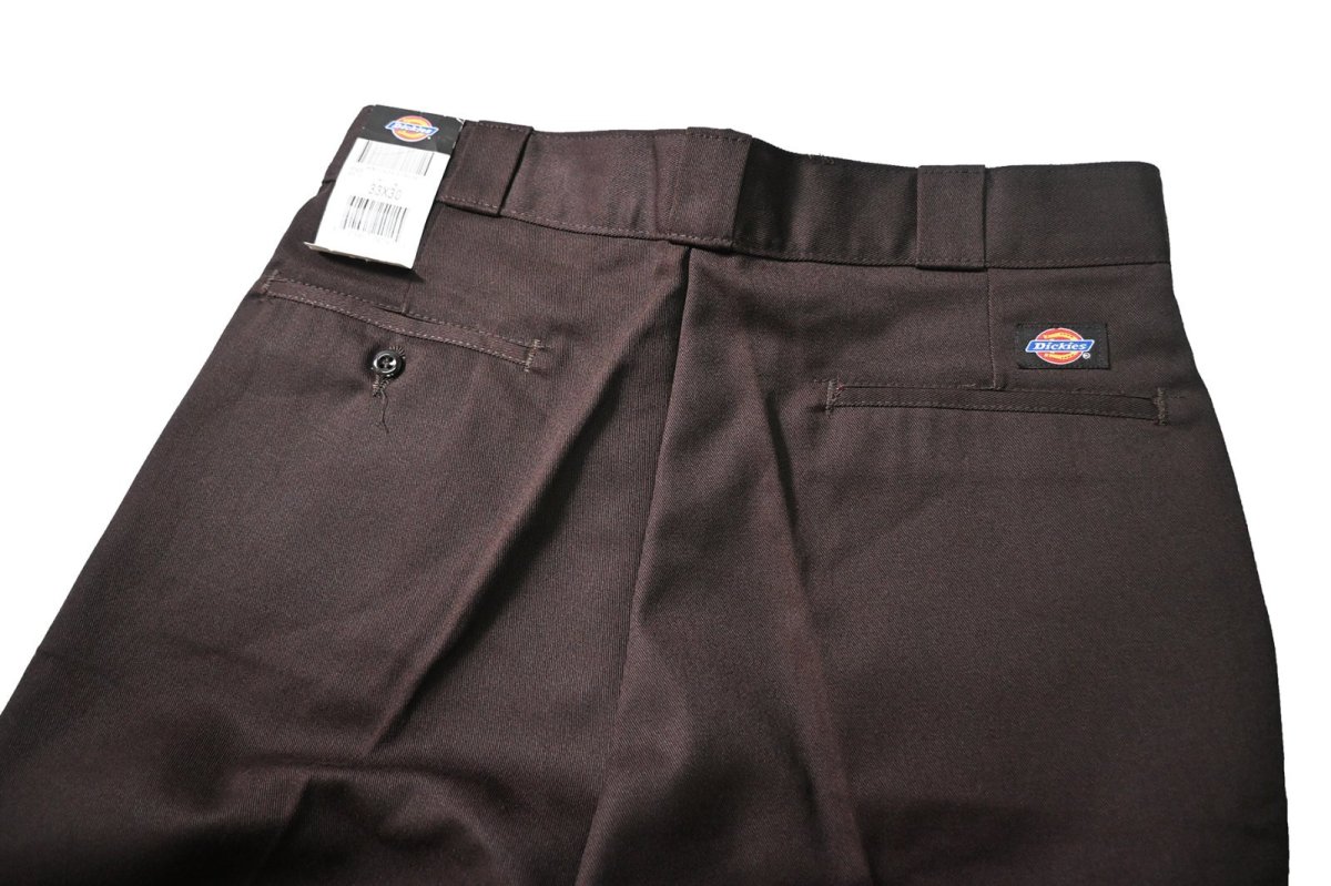 画像4: 00s Deadstock Dickies 874 Work Pants Dark Brown (4)