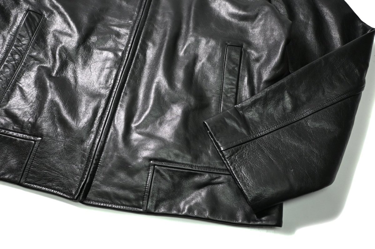 画像4: 90-00s Used Banana Republic Leather Jacket Black (4)