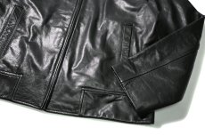 画像4: 90-00s Used Banana Republic Leather Jacket Black (4)