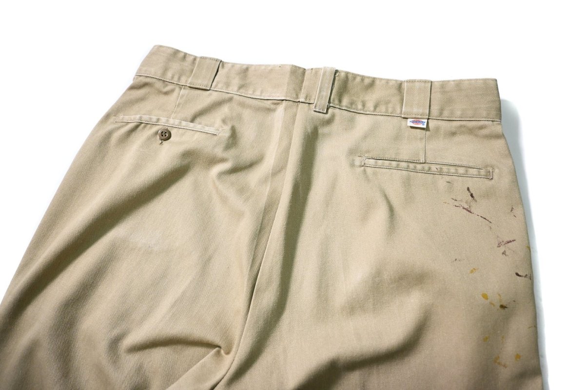 画像4: 80s Used Dickies 874 Work Pants Khaki made in USA (4)