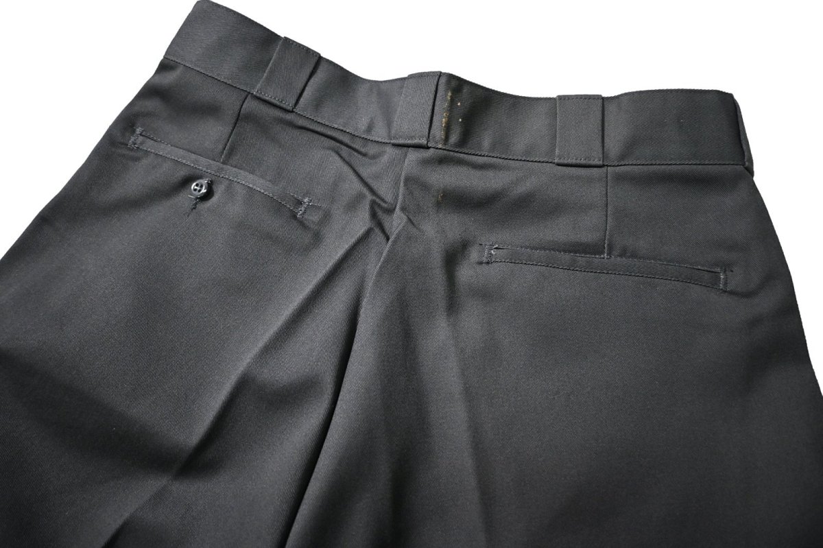 画像5: 90s Deadstock Dickies 85283CH Double Knee Work Pants Charcoal made in USA (5)