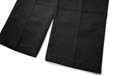 画像3: 00s Deadstock Dickies 85283BK Double Knee Work Pants Black (3)