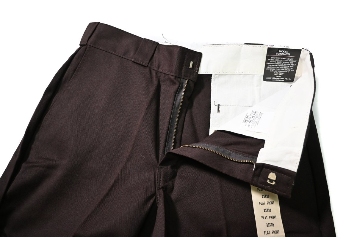 画像5: 00s Deadstock Dickies 874 Work Pants Dark Brown (5)