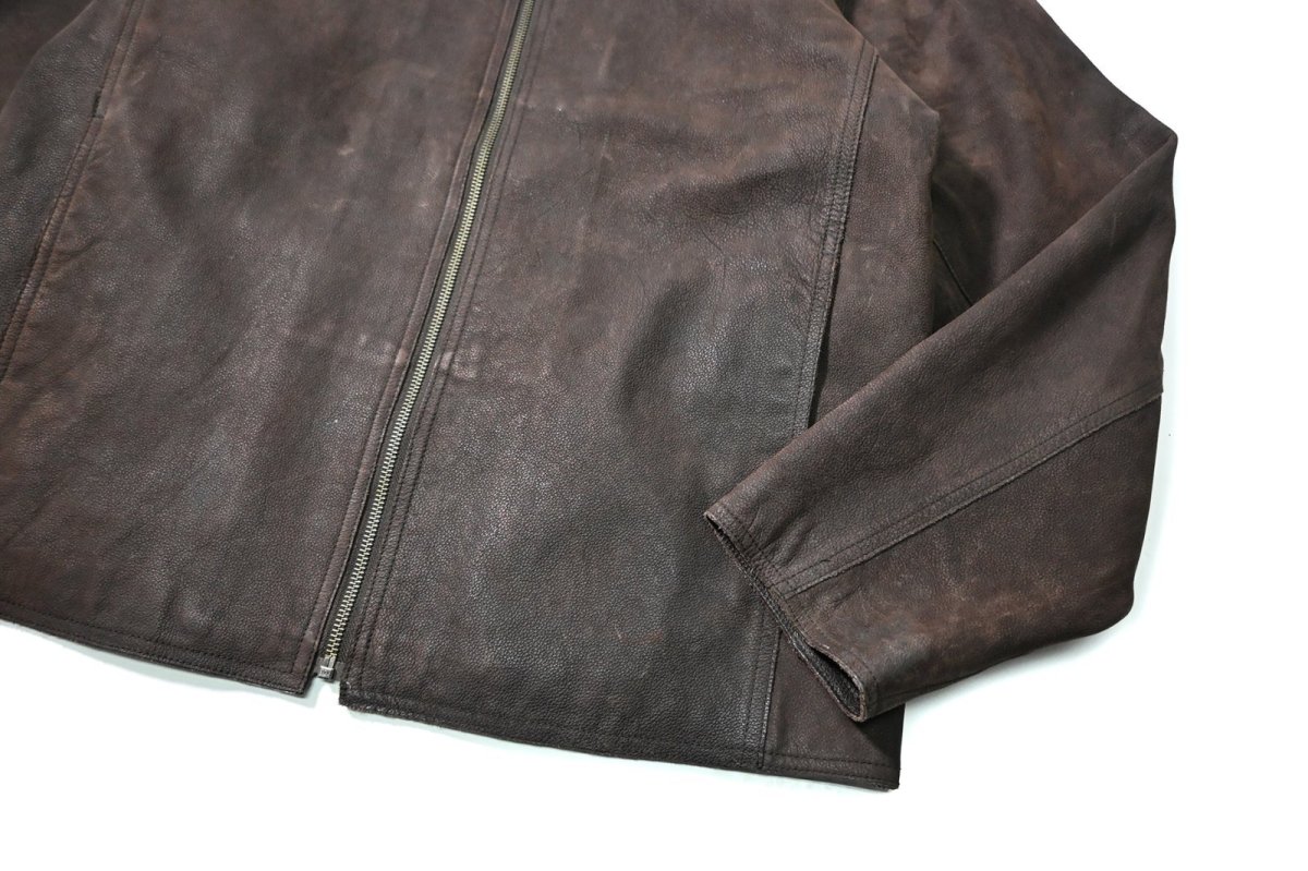 画像4: 90-00s Used Gap Nubuck Leather Jacket Brown (4)