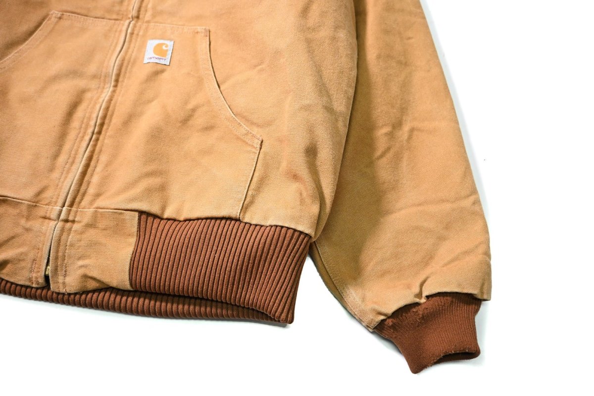 画像3: 20' Used Carhartt Quilted Flannel Lined Active Jacket Brown made in USA (3)