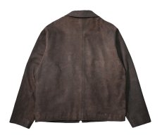 画像2: 90-00s Used Gap Nubuck Leather Jacket Brown (2)