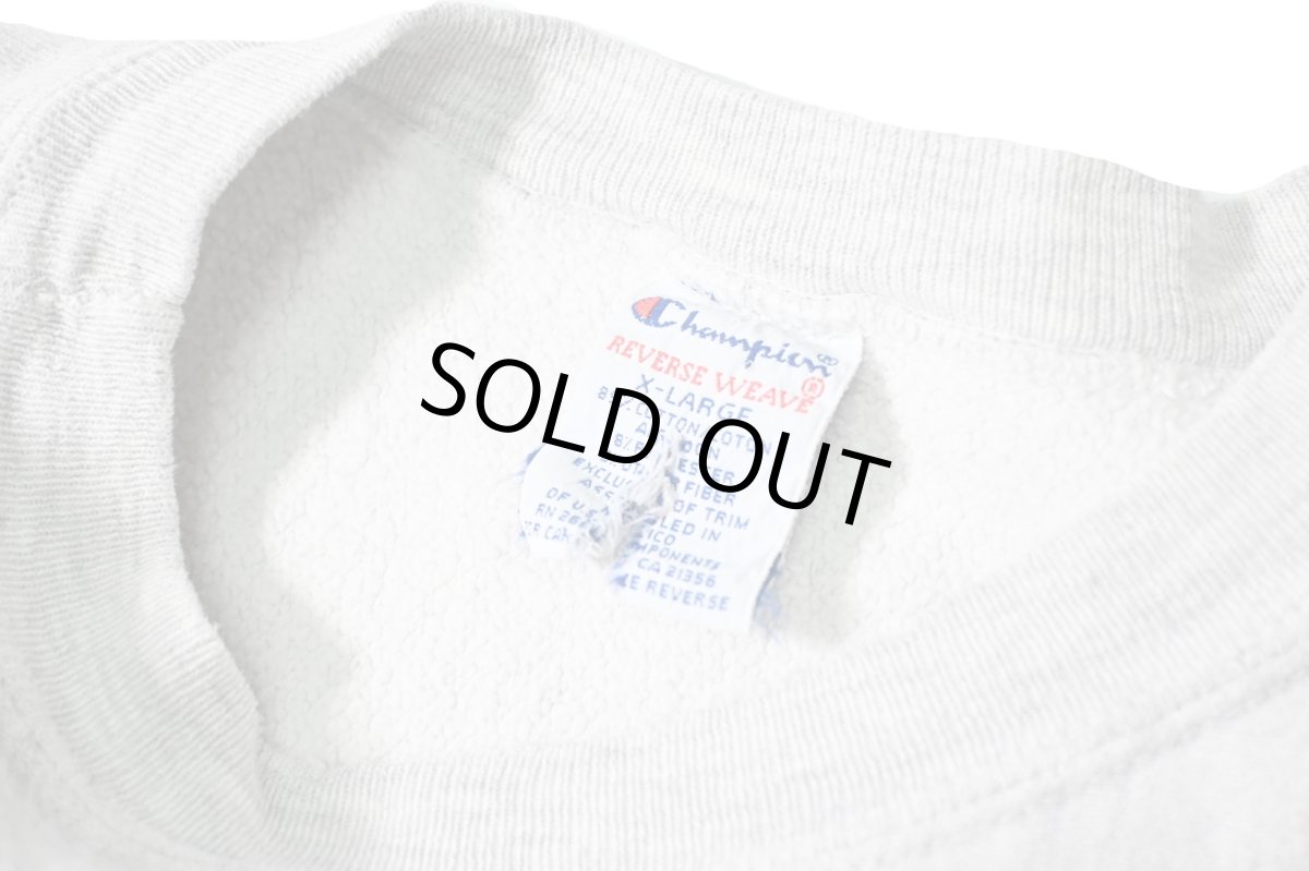 画像4: 90-00s Used Champion Reverse Weave Sweat Shirt Ash 目無し (4)